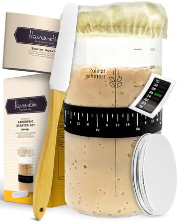 Датський вінчик для тіста - високоякісний вінчик для випічки, міксер для тіста, датський вінчик для хліба (1000 мл набір для закваски)