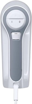 Braun MultiMix 3 HM 3105 Hand Mixer – Handheld Mixer with 5 Speed Settings & Turbo Function, including Whisk, Dough Hooks, Immersion Blender, and 600 ml Mixing and Measuring Cup, 500 Watts, White. MultiMix 3 - includes Whisk, Dough Hooks, Immersion Blender & Mixing and Measuring Cup
