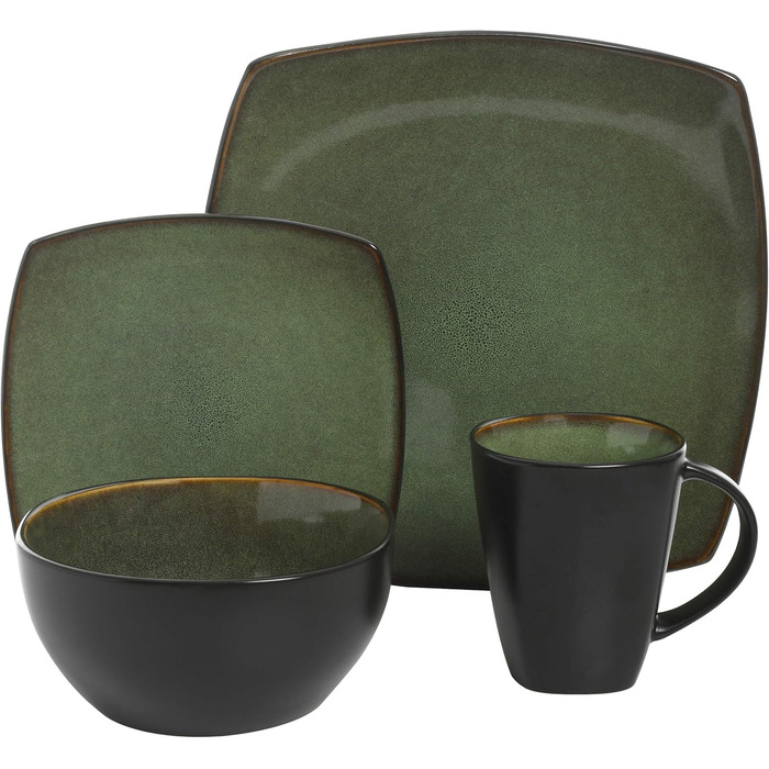 Набір посуду Gibson Soho Square, зелений, 99811.16R