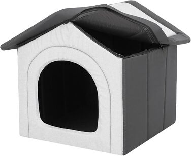 Будка для тварин, вольєр для собак, вольєр, собача будка, тиха зона, вольєр для тварин, притулок для тварин, вольєр для собак R4: 55 x 60 см, матеріал: еко-сизаль + графіт Оксфорд R4 - 55 x 60 см