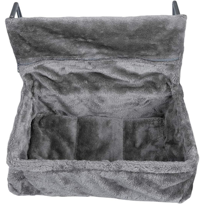Navaris Cat Bed Heater - Heating Lounger for Cats - Cat Heating Lounger - Cat Bed with Heater - Heated Cat Basket - For Cats up to 15 kg - Heated Cat Hammock - (Gray)