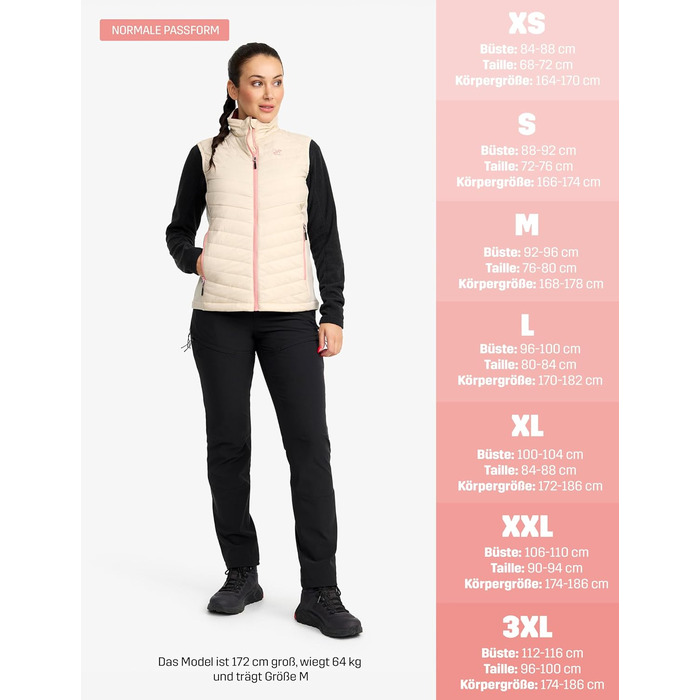 RevolutionRace Radical Insulate Vest для жінок: Легка ізольована жилетка для щоденного використання та активного відпочинку, XXL, Oatmeal