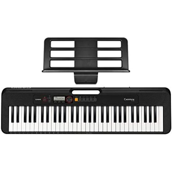Клавішний синтезатор Casio CT-S200BK CASIOTONE з 61 клавішею та автокомпаньйоном, чорний, багатокольоровий