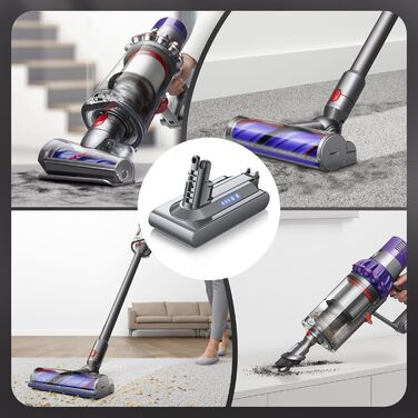 Замінний акумулятор V10 6000mAh для пилососів Dyson V10, SV12 Animal Absolute Motörhead Fluffy Total Clean (Не сумісний з Dyson SV10)