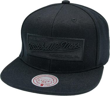 Кепка Mitchell & Ness 2 Tone Box Logo Snapback чорного кольору (однак розмір)