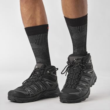 Черевики трекінгові Salomon X Ultra Pioneer Mid Gore-Tex, 42 EU, чорний/магнітний/монумент