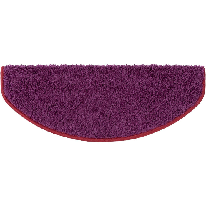 Набір килимків для сходів Floordirekt Barcelona (15 шт.) - Килимки для сходів, 16 кольорів, зносостійкі та легкі в догляді, для внутрішнього використання (напівкруглі 65 x 23,5 см)