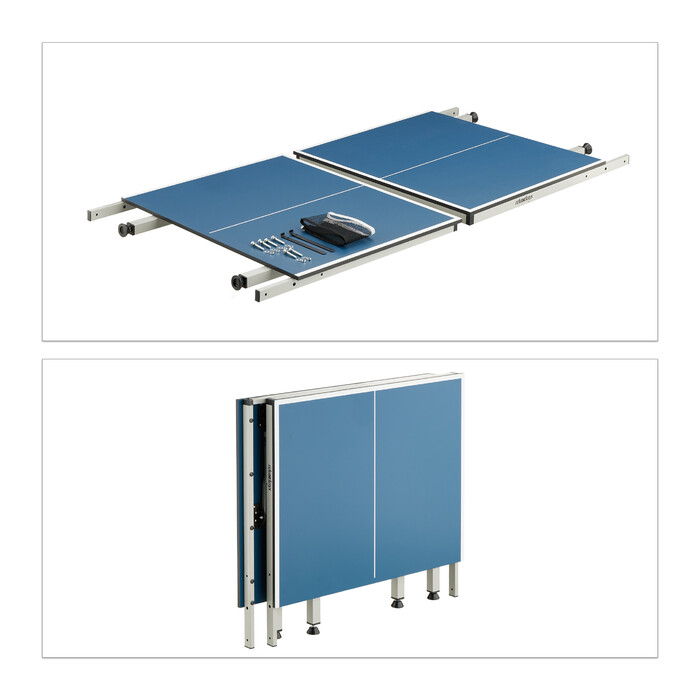 Relaxdays Indoor Table Tennis Table in Blue