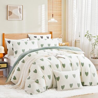 Nayoroom Winter Duvet Cover Set 155x220 Purple Hearts Pattern Fleece Biber Duvet Cover Set 2 Piece White Cashmere Touch Warm Plush Duvet Cover Fluffy Flannel Violet Reversible Duvet Cover and Pillowcase 80x80 Purple 155 x 220 + 80 x 80 cm