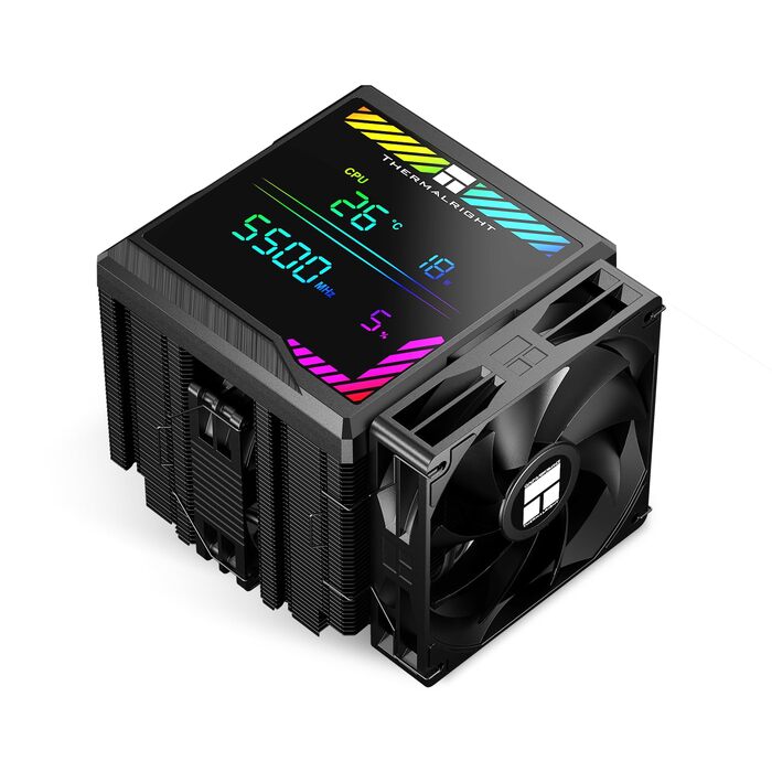 Thermalright Peerless Assassin 140 Digital Black - Кулер для CPU з 6 теплотрубками, для AM4/AM5 та Intel lga1700/1851/1200/2011