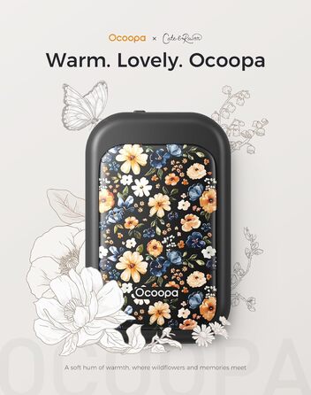 Електричні грілки для рук OCOOPA UT4 Young (Wiesenblumen), 5000mAh, 2 шт. - Компактні, Водонепроникні, Швидкий нагрів