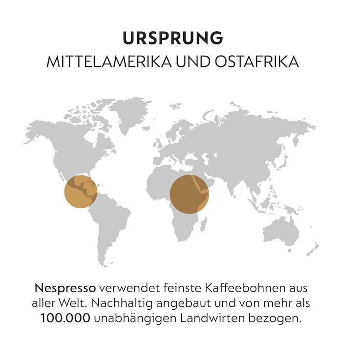 Кава Nespresso Vertuo Odacio | Арабіка, середнього обсмаження, 100 капсул | 230 мл, сумісна з VERTUO
