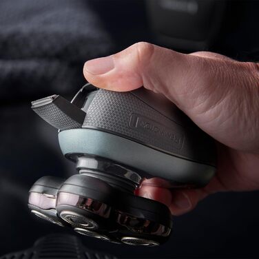 Remington RX7 Електрична бритва для гоління голови (волога/суха, USB, 5 насадок, 0.2 мм, Turbo, водонепроникна)