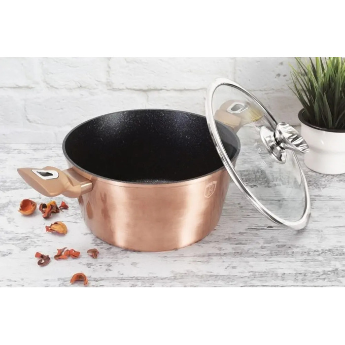 Каструля традиційна Berlinger Haus Rose Gold, 8 л
