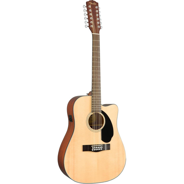 Електроакустична гітара Fender CD-60SCE 12-струнна, з Fishman, 2 роки гарантії, махагоні, палісандр, натуральний колір