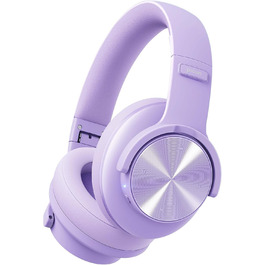 Бездротові навушники Picun B8 Bluetooth з 3 режимами EQ, 120 годин роботи, глибокий бас, для телефону, ПК, офісу, подорожей (фіолетовий)