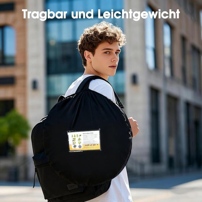 Намет для туалету та душу, переносний шатрів для відпочинку, переодягання та приватності на природі. Модель для кемпінгу та пляжу з сумкою, захист від сонця UV 50+ (Чорний)