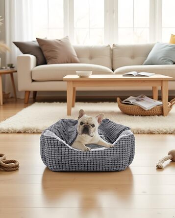 Крісло-ліжко для собак JOEJOY, маленьких порід, знімний коврик, зручне та миюче, антиковзаюче, до 9 кг (51x48x15 см)