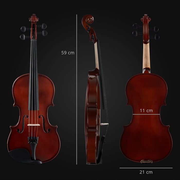 Скрипка Cantabile VP-100 4/4 (Початковий рівень, для учнів), повний комплект: скрипка, футляр, струна, каніфоль