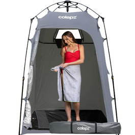 Намет для душу та туалету Colapz – портативна роздягальня для кемпінгу, сірий, 2.1 м
