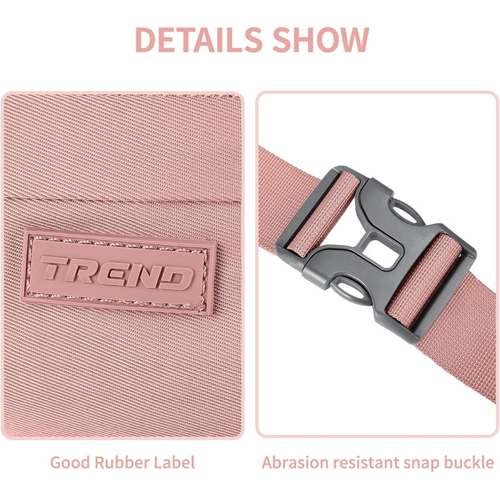 Спортивна поясна сумка Bauchtasche E2-рожева: для прогулянок, подорожей та спорту