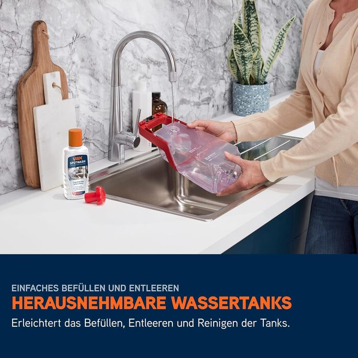 Портативний відпарювач Vax SpotWash Duo для чищення плям на килимах та м'яких меблях з насадкою для тварин, аксесуари для щоденного прибирання, насадки для різних поверхонь та миючий розчин (Spotwash EU)