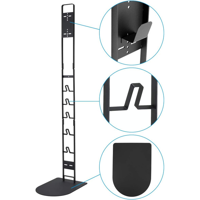 Vacuum Cleaner Holder, Stand Holder Bracket for Dyson V15 V12 V11 V10 V8 V7 V6 and other Handheld Vacuums, Vacuum Freestanding Floor Stand, No Wall Drilling (Black)