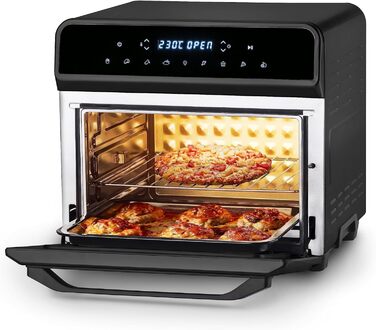 Ufesa Magnum Hot Air Fryer XXL, 23L, Double Resistance, Energy-Saving, 8 Programs, 1800W, Digital Control, Temperature 230ºC, 6 Accessories Included, Metal Housing