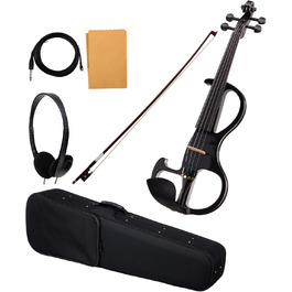 Електроскрипка Cantabile EV-90BK чорна (Fichte/Ahorn/Ebenholz) з підсилювачем