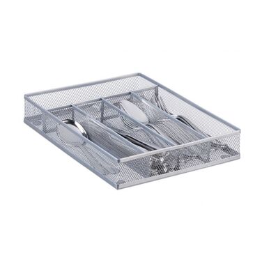 Relaxdays Cutlery Box Metal Mesh M