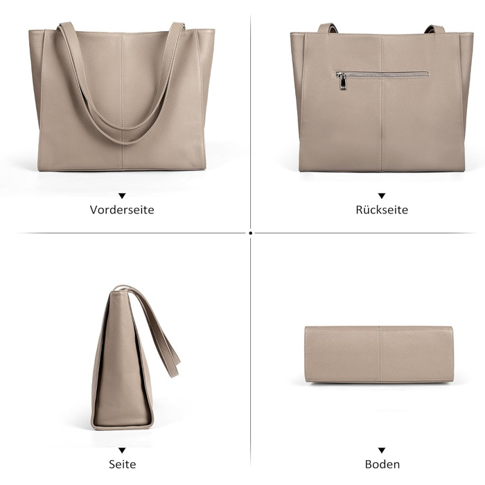 Сумка жіноча шкіряна befen Grande Shopper з відділенням для ноутбука 14