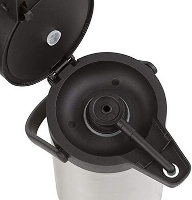 Rosenstein & Söhne Vacuum Pump Carafe: Double-walled vacuum-insulated carafe with pump system, stainless steel, 3 liters (Pump Carafe 3 liters, Coffee Dispenser 3, Insulated Mug)