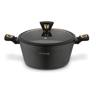 Каструля традиційна Starke Pro Dark Gold, 6 л