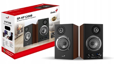 Акустична система GENIUS SP-HF1200B, 2.0, 36 Вт, дерев'яний корпус