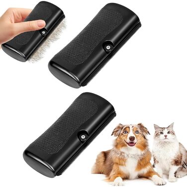 Щітка для вичісування шерсті собак та котів Fur Wonder Brush (2 шт.) - Comfort Grip, для видалення шерсті та догляду за кігтями