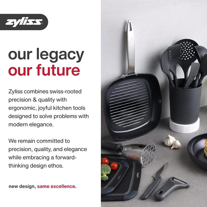 Салатниця-швидкосушарка Zyliss Swift Dry, 6л, з кришкою, BPA-free, неслизьке дно, AquaVent™ технологія, кнопка стоп, придатна для миття в посудомийній машині, сіра