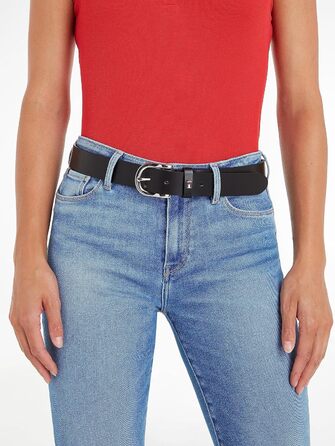 Жіночий шкіряний ремінь Tommy Hilfiger New Danny Belt, колір: Чорний (Masters Black)