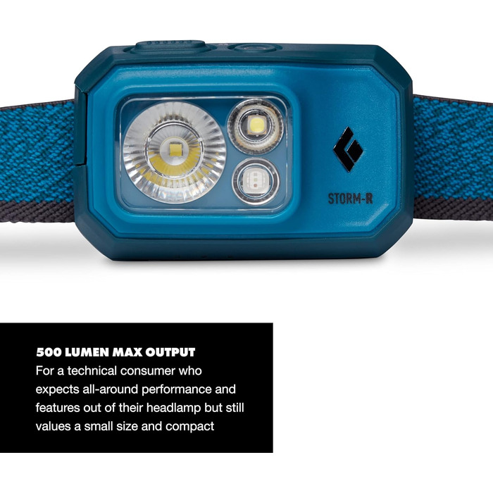 Black Diamond Storm 500-r Headlamp Plastic (Blue)