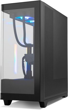 Корпус ПК NOX Xtreme Products HUMMER ETHER BK – білий, ATX/Micro-ATX/ITX, Midi-Tower з сіткою на передній та верхній панелі, скляна бокова панель, 3 x 140 мм вентилятори, підтримка до 10 вентиляторів, USB-C/USB 3.0