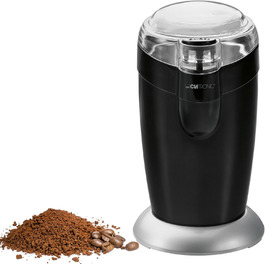 Електрична кавомолка Clatronic KSW 3306 | Нержавіюча сталь | 40г | 120 Вт | Чорний та сріблястий