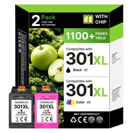 Комплект картриджів HP 301 XL (чорний, кольоровий) для принтерів HP DeskJet 2540, Envy 4500, OfficeJet 4630