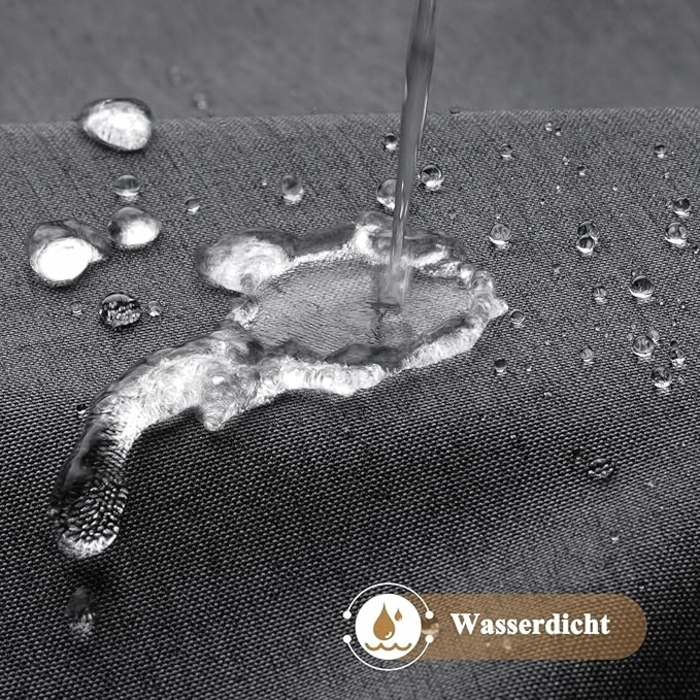 Текстильна штора для ванни, сіра, 180x180 см, на кільцях