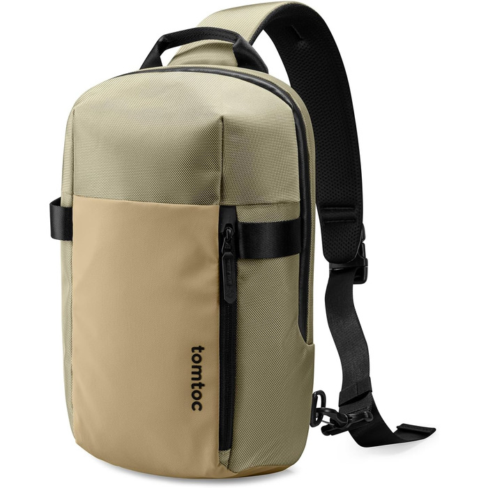 Сумка через плече tomtoc для чоловіків, Khaki/Зелений, сумісна з MacBook 13-14 дюймів