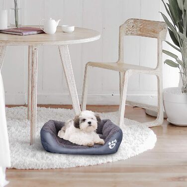 Килимок для кота та собаки AcserGery: м'який, теплий, сірий. Підходить як ліжко для собак та котів