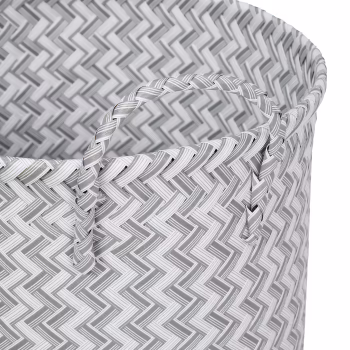 Relaxdays Woven Laundry Basket 3-Piece Set