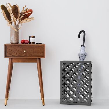 Mango Monstera Umbrella Stand - Black | Modern Plant Stand for Entryway