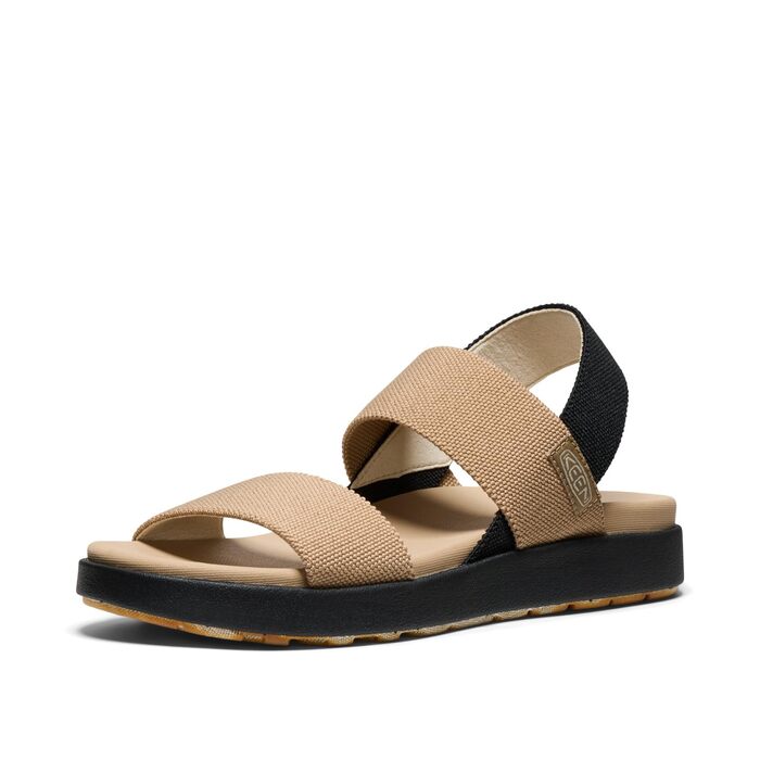 Жіночі сандалі Keen ELLE BACKSTRAP (38.5 EU, широка колодка, колір: кукурудзяний чорний)