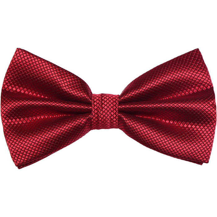 Метелик чоловічий DonDon бордового кольору з нагрудною хустинкою, регульований розмір