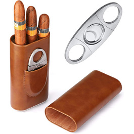 Портативний вологозберігач Time C Club на 3 сигари з кедрової деревини та різером для сигар з нержавіючої сталі