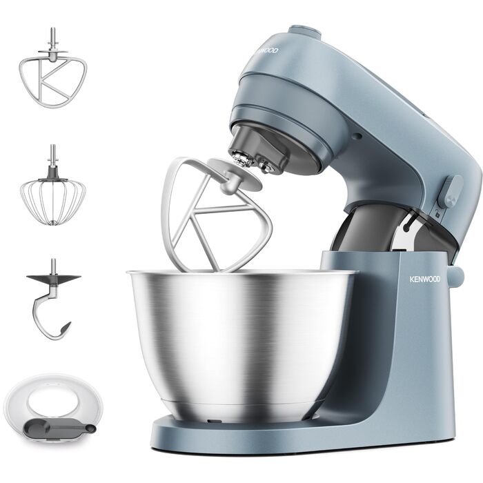 Кухонний комбайн-міксер Kenwood kMix KMX750BK, компактний, синьо-сірий